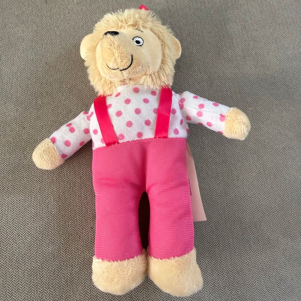 Berenstain Bears Sister Bear Plush 10" Pink Overalls Polka Dot Shirt 2023